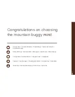 Предварительный просмотр 3 страницы Mountain Buggy Mini Instructions Manual