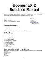 Mountain Models Boomer EX 2 Builder Manual предпросмотр