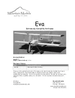 Предварительный просмотр 1 страницы Mountain Models Eva Manual