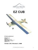 Mountain Models EZ CUB Manual предпросмотр