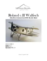 Предварительный просмотр 1 страницы Mountain Models Roland c.II Walfisch Assembly Instruction Manual