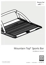 Mountain Top Sports Bar Installation Manual preview
