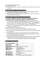 Preview for 4 page of Mountain MTN-12000 User Manual  & Safety Instructions