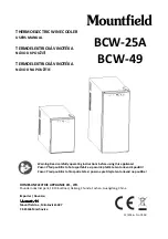 Mountfield BCW-25A User Manual preview