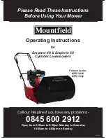 Предварительный просмотр 1 страницы Mountfield Emperor 40 Operating Instructions Manual