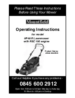 Mountfield HP46 R Operating Instructions Manual preview