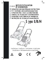 Предварительный просмотр 1 страницы Mountfield S 390 B Operating And Maintenance Instructions Manual