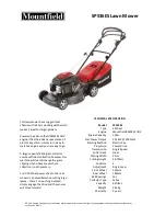 Mountfield SP536 Operating Instructions Manual preview