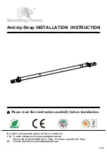 Предварительный просмотр 1 страницы Mounting Dream Anti-tip Strap Installation Instruction