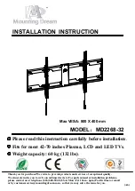 Preview for 1 page of Mounting Dream MD2268-32 Installation Instruction