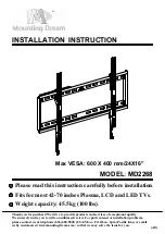 Mounting Dream MD2268 Installation Instruction preview