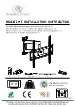 Preview for 1 page of Mounting Dream MD2377-KT Installation Instruction