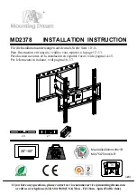 Preview for 1 page of Mounting Dream MD2378 Installation Instruction