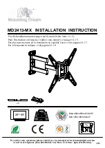 Preview for 1 page of Mounting Dream MD2413-MX Installation Instruction