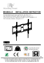 Mounting Dream MD2868-LK Installation Instruction preview