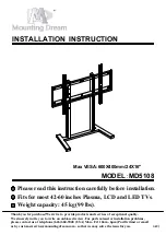 Mounting Dream MD5108 Installation Instruction preview