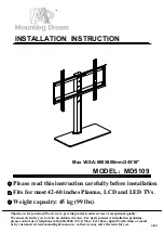 Mounting Dream MD5109 Installation Instruction preview