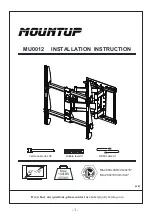 Mountup MU0012 Installation Instruction preview