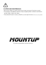 Предварительный просмотр 12 страницы Mountup MU0024 Instruction Manual