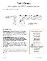 Предварительный просмотр 3 страницы Mountz fleX Power XP35P Operation Manual