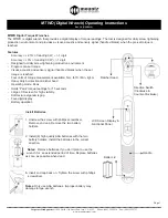 Preview for 1 page of Mountz MTWD Operating Instructions Manual