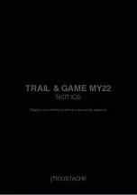 Moustache TRAIL & GAME MY22 Manual preview