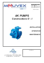 Предварительный просмотр 1 страницы Mouvex AK I Installation, Operation & Maintenance Instructions Manual