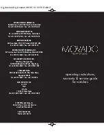 Movado 1604327 Operating Instructions Warranty & Service Manual preview