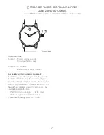 Preview for 8 page of Movado 1881 Automatic Operating Instructions Manual