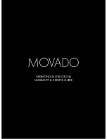 Movado 800 series Sub-Sea Operating Instructions Warranty & Service Manual preview