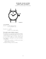 Preview for 8 page of Movado 800 series Sub-Sea Operating Instructions Warranty & Service Manual