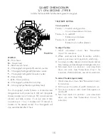 Preview for 16 page of Movado 800 series Sub-Sea Operating Instructions Warranty & Service Manual