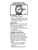 Preview for 9 page of Movado automatic Series Operating Instructions Warranty & Service Manual