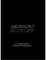 Preview for 1 page of Movado Parlee 2014 Operating Instructions Warranty & Service Manual