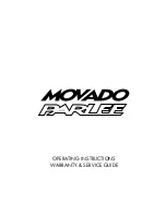 Preview for 2 page of Movado Parlee 2014 Operating Instructions Warranty & Service Manual