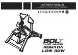 Preview for 21 page of Movement BOLT PLATE LOADED REMADA LOW ROW Assembly Manual