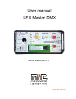 movie-intercom LFX Master DMX User Manual preview