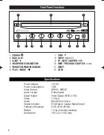 Предварительный просмотр 8 страницы Movie Vision MV-DVD-PL2 Owner'S Manual