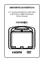 Предварительный просмотр 1 страницы Movies 2 go AMVXMTG10/VXMTG10 Owner'S Manual