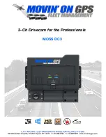 Movin' On GPS MOSS DC3 User Manual предпросмотр