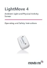 Movisens LightMove 4 Operating And Safety Instructions Manual preview