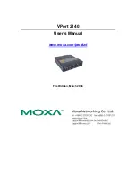 Preview for 1 page of Moxa Technologies 2140 User Manual