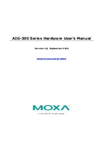 Moxa Technologies AIG-500 Series Hardware User Manual preview