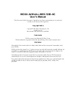 Preview for 2 page of Moxa Technologies AirWorks AWK-1200-AC User Manual