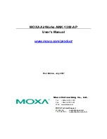 Preview for 1 page of Moxa Technologies AirWorks AWK-1200-AP User Manual