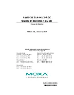 Moxa Technologies Airworks AWK-3131A-M12-RCC Quick Installation Manual preview