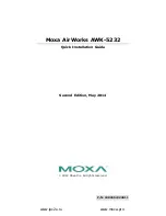 Предварительный просмотр 1 страницы Moxa Technologies airworks awk-5232 Quick Installation Manual