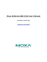 Предварительный просмотр 1 страницы Moxa Technologies airworks awk-5232 User Manual