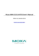 Preview for 1 page of Moxa Technologies AWK-3131A-RTG Series User Manual