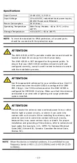 Предварительный просмотр 13 страницы Moxa Technologies AWK-4252A Series Quick Installation Manual